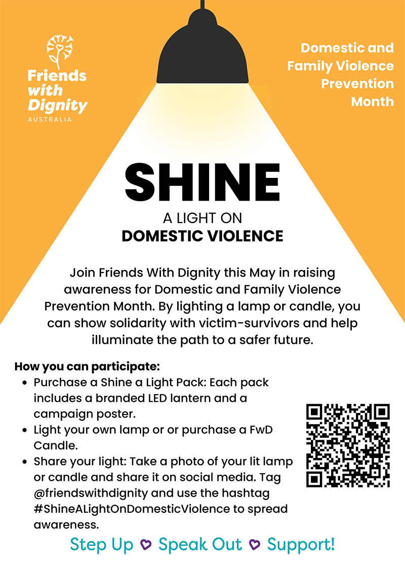 Shine a Light on Domestic Violence Poster A4